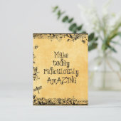 今日を途方もなく素晴らしい人生の引用文 ポストカード (スタンド正面)