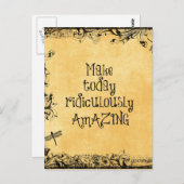 今日を途方もなく素晴らしい人生の引用文 ポストカード (正面/裏面)