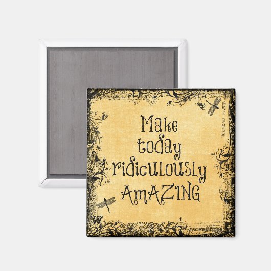 今日を途方もなく素晴らしい人生の引用文 マグネット (正面/裏面)