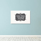 今日を途方もなく驚かせる キャンバスプリント (インサイチュ (ウッドフロア))