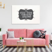 今日を途方もなく驚かせる キャンバスプリント (インサイチュ (リビング))