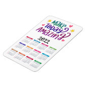 今日を驚かせる | やる気を起こさせる 2022カレンダー マグネット (左側)