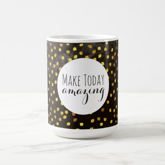今日を驚かせる コーヒーマグカップ (中央)