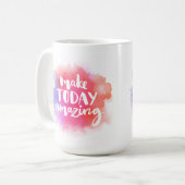 今日を驚かせる コーヒーマグカップ (正面左)
