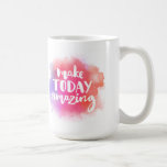 今日を驚かせる コーヒーマグカップ<br><div class="desc">今日は素晴らしい。カラフル感動的の水のスプラッシュ背景の引用文カスタム、ポスター、Tシャツ、カード用のレタリング。ベクターブラシ書。 | Bigstock® - All Rights Reserved.</div>