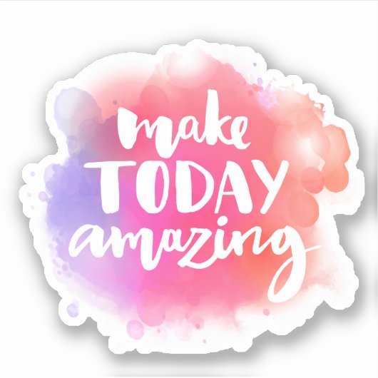 今日を驚かせる シール (正面)