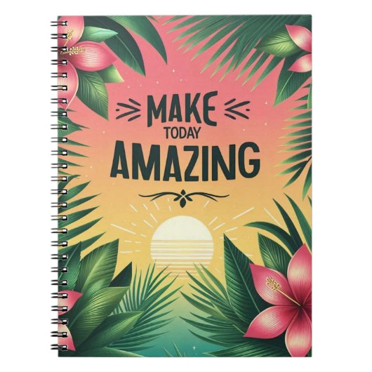 「今日を驚かせる」 ノートブック (正面)