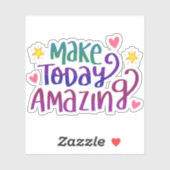 今日を驚かせる |感動的 | シール (シート)