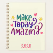 今日を驚くべきやる気を起こさせる引用文 プランナー手帳 (正面)