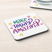 今日を驚くべき感動的引用文 コースター (左側)