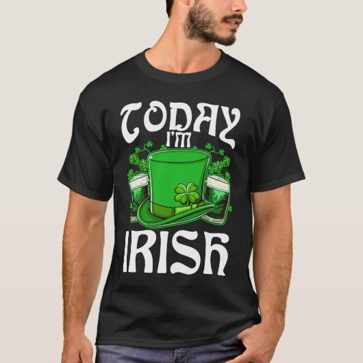 今日アイリッシュ飲みビールSt patricks day1 Tシャツ (正面)