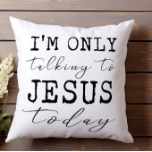 今日イエスと話しているだけだ白黒信仰 クッション