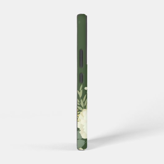 今日イエスと話しているだけ緑の白フローラ SAMSUNG GALAXYケース (右側面)