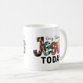 今日イエスに語り合うのみ コーヒーマグカップ (正面右)
