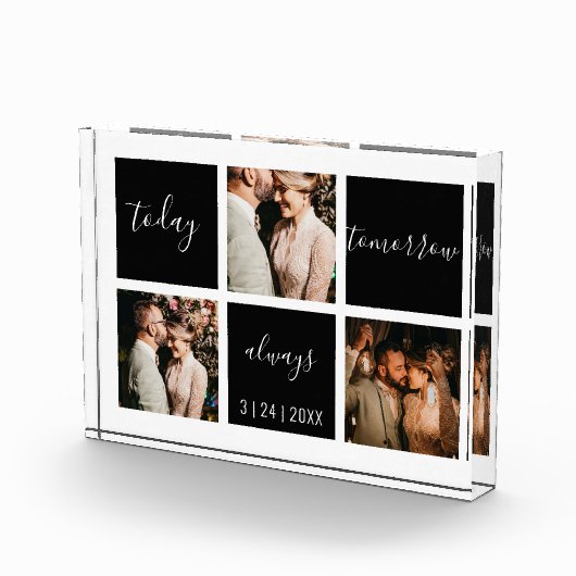 今日エレガントは必ず3枚の写真の記念日 フォトブロック (右)