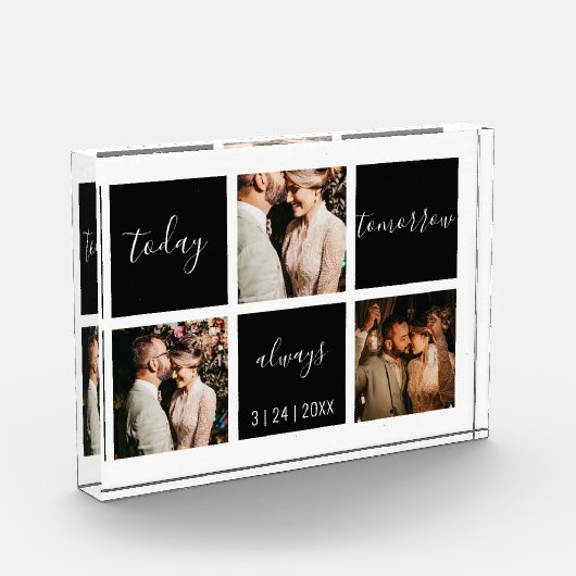 今日エレガントは必ず3枚の写真の記念日 フォトブロック (左)
