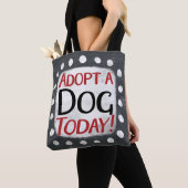 今日トートバッグに犬を入れる トートバッグ (クローズアップ)