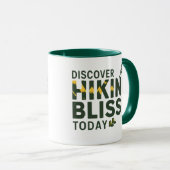 今日ハイキング至福を発見 マグカップ (正面右)
