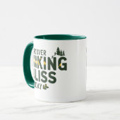 今日ハイキング至福を発見 マグカップ (正面左)