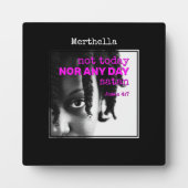 今日パーソナライズされたはサタンではない フォトプラーク (正面)