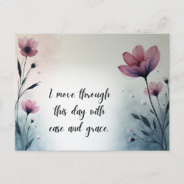 今日一日を軽やかに穏やかに過ごす ポストカード