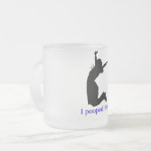 今日不要品のクリスマスのギャグのギフトI POOPED フロストグラスマグカップ (正面左)