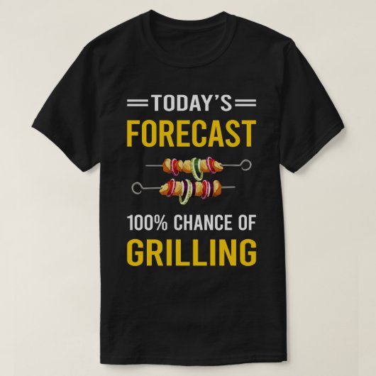 今日予測グリル Tシャツ (デザイン正面)