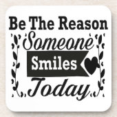 今日人がギフトボックスをスマイルする理由である コースター (正面)