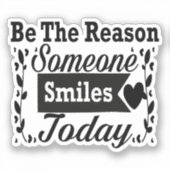 今日人がギフトボックスをスマイルする理由である シール (正面)