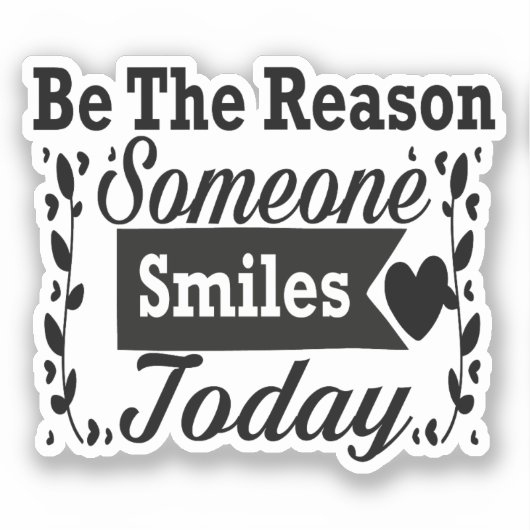 今日人がギフトボックスをスマイルする理由である シール (正面)