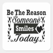 今日人がギフトボックスをスマイルする理由である スクエアシール (正面)