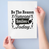 今日人がギフトボックスをスマイルする理由である チラシ (手)