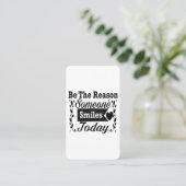 今日人がギフトボックスをスマイルする理由である 名刺 (スタンド正面)