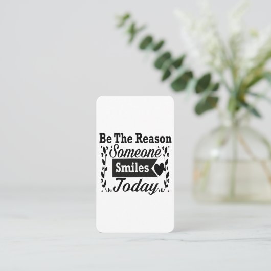 今日人がギフトボックスをスマイルする理由である 名刺 (スタンド正面)