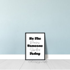 今日人がスマイルする理由であるウォールアートプリント ポスター