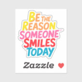 今日人がスマイルする理由になる シール (シート)