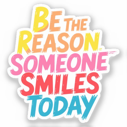 今日人がスマイルする理由になる シール (正面)