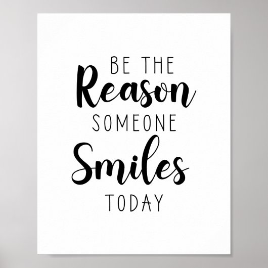 今日人がスマイルする理由やる気を起こさせる ポスター (正面)