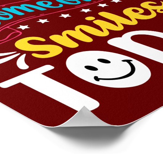 今日人がスマイルする理由感動的 ポスター (角)