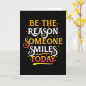 今日人がスマイルする カード (黄色い花)