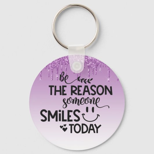 今日人がスマイルする キーホルダー (正面)