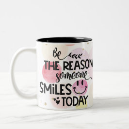 今日人がスマイルする コーヒーマグカップ