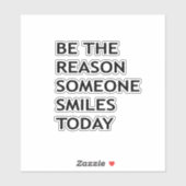 今日人がスマイルする シール (シート)