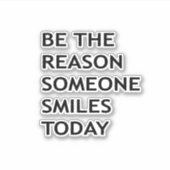 今日人がスマイルする シール (正面)