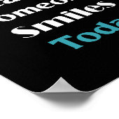 今日人がスマイルする ポスター (角)