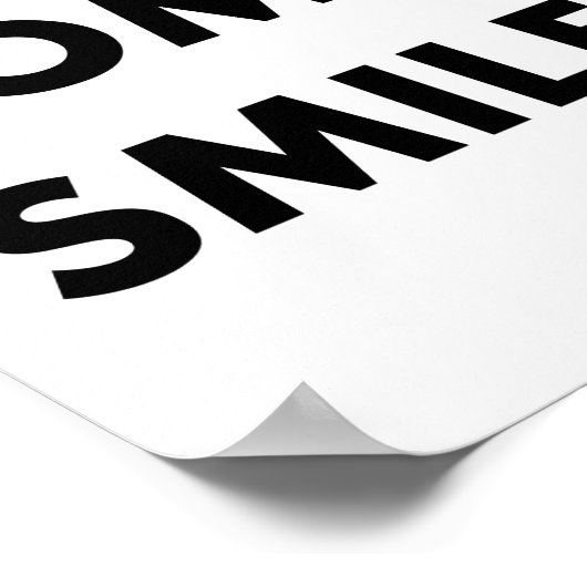 今日人がスマイルする ポスター (角)