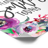 今日人がスマイルする ポスター (角)