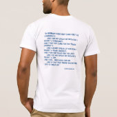 今日人権 Tシャツ (裏面)