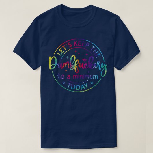 今日保のばかFを最小限に抑える面白いサルカ Tシャツ (デザイン正面)