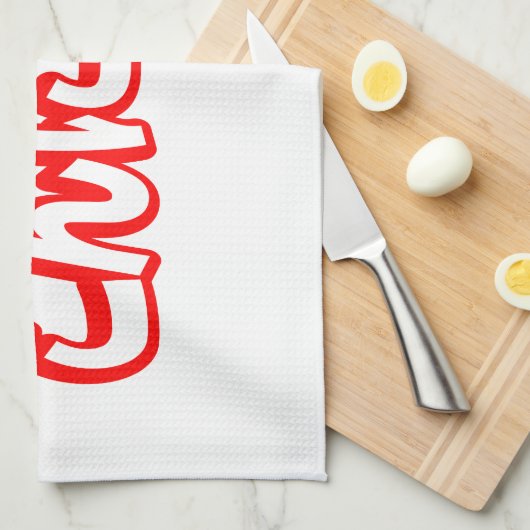 今日和！日本のこんにちは！こんにちは日本語 キッチンタオル (四つ折り)